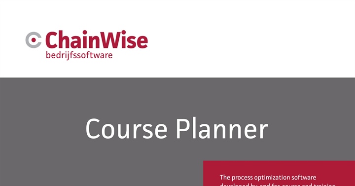 Cursusplanner Engelstalige brochure